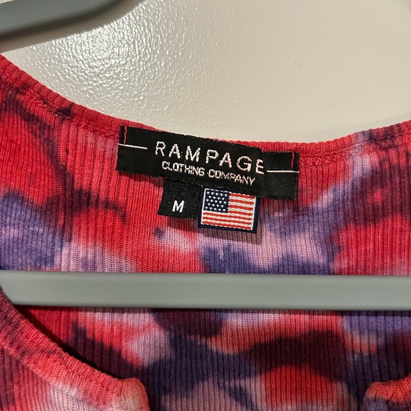 Rampage Red and Purple Tie-Dye Tank Top - Picture 2 of 2
